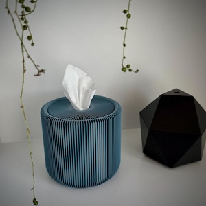 Ersatz für Toilettenpapierhalter & Taschentücherbox | Minimalistische runde Badezimmer Pod | rtp.1