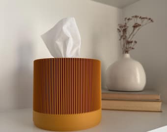Toilet Paper Holder & Tissue Box Cover Replacement | Minimalist Round Bathroom Pod | rtp.2