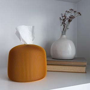 Wymienny pokrowiec na pudełko na chusteczki kwadratowe i prostokątne | Minimalistyczny uchwyt na chusteczki w kształcie kopuły | ARC.1