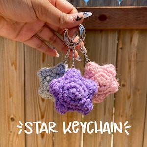 Crochet Star Keychain | Crochet Keychain | Star Keychain | Crochet Accessory | Cute Crochet Gift