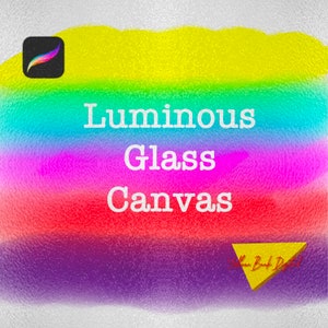 Luminous Glass Canvas for Procreate, glass canvas, stained glass texture, digital canvas