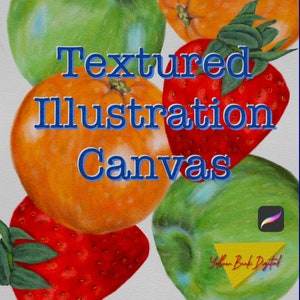 Textured Illustration Canvas for Procreate, Bristol vellum paper, textured digital paper, realistic vellum textured