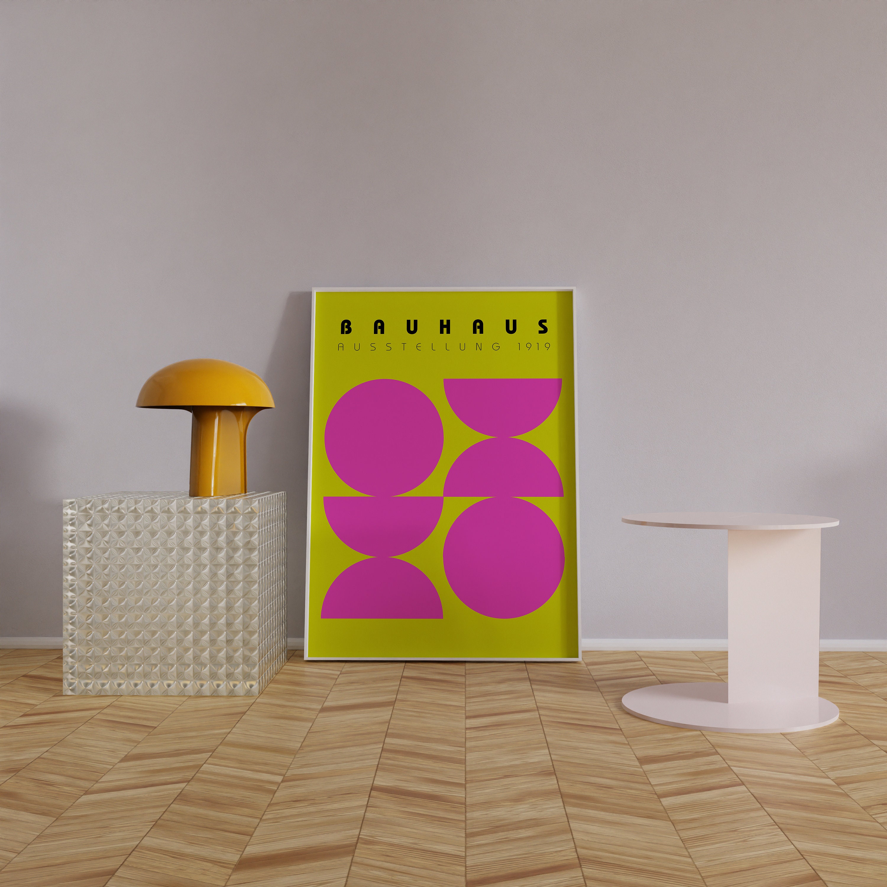 Neon Bauhaus Prints Set of 6 Mid Century Modern Art Maximalism Decor ...