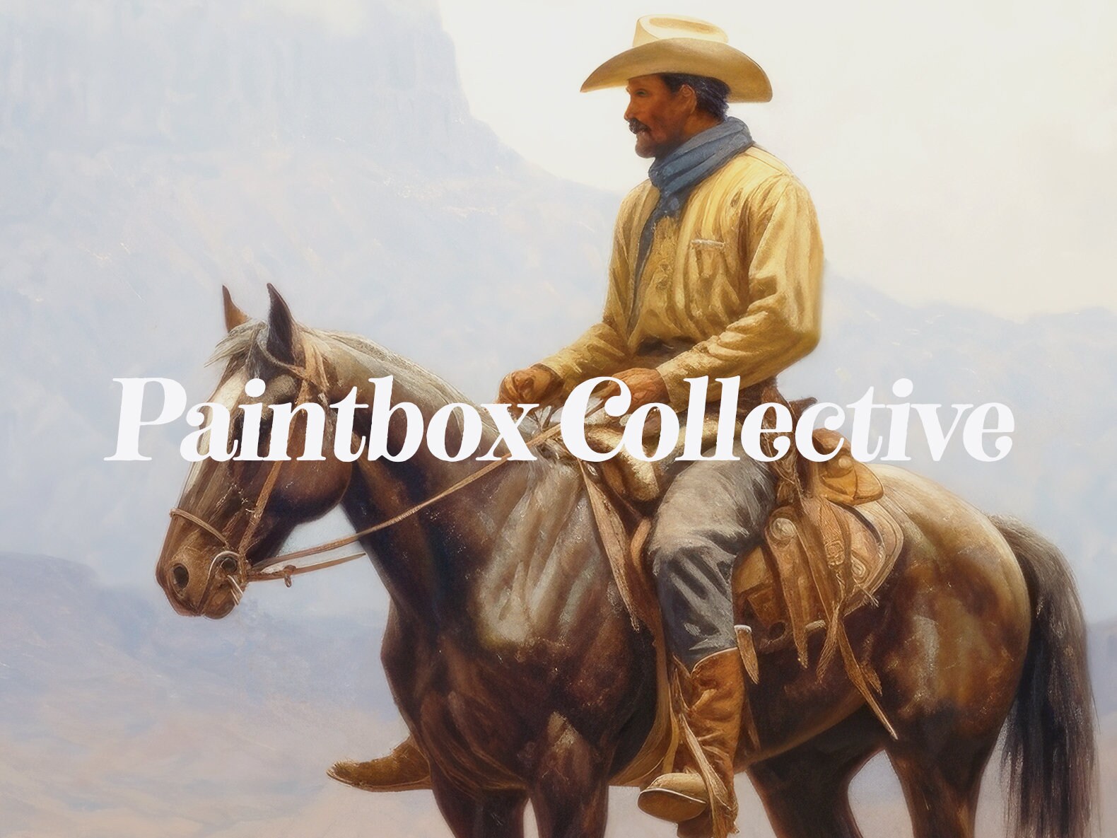 Cowboy Landscape Print | Farmhouse Decor | Printable Country Art ...