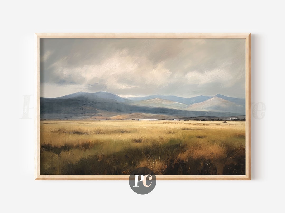 Western Landscape Print | Farmhouse Decor | Printable Country Art ...