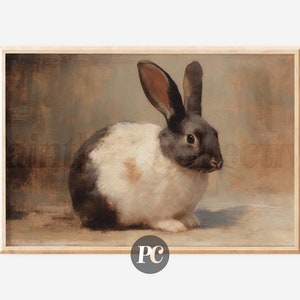 Vintage Rabbit Print | Nursery Wall Art | Farmhouse Animals | Fine Art Prints | Antique Wall Art