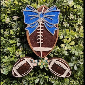 Football Freshy, Football With Bow, Football Freshie, Football Season, Football Gifts, Football Team, Car Freshie, Car Air Freshener, Freshy