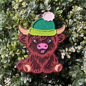 Highland Cow Freshie, Highland With Beanie Freshy, Vibraciones otoñales, Amantes de las vacas, Otoño Freshie, Ambientador para coche, Ambientador para coche, Car Freshy