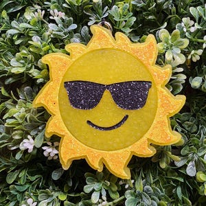 Sun Freshie, Sunshine, Sunglasses, Smiley Face, Summer, Freshie, Freshies, Car Freshie, Car Air Freshener, Freshy, Car Freshy, Gift Ideas