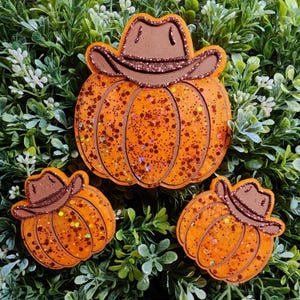 Cow Girl Hat Pumpkin Freshie, Fall Freshie, Pumpkin Patch, It&#39;s Fall Yall, Thanksgiving Freshies, Car Freshie, Car Air Freshener, Car Freshy
