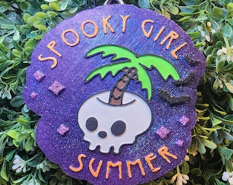 Spooky Girl Summer Freshie, Spooky Girl Gifts, Halloween Lover, Freshy, Freshies, Car Freshie, Car Air Freshener, Freshy, Car Freshy