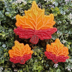 Leaf Freshies, Fall Freshies, Autumn Vibes, Autumn, Fall Vibes, Pumpkin, Falling Leaves, Car Freshie, Car Air Freshener, Freshy, Car Freshy