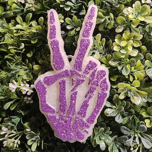 Skeleton Hand, Peace Sign, Peace Out, Skeleton Freshie, Halloween Freshies, Car Freshie, Car Air Freshener, Freshy, Car Freshy, Gift Ideas
