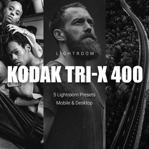 Kodak Film Presets, Kodak Tri-X 400 Presets, Lightroom Mobile and Desktop