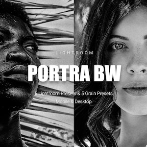 Kodak Portra BW Lightroom Presets - Lightroom Mobile and Desktop