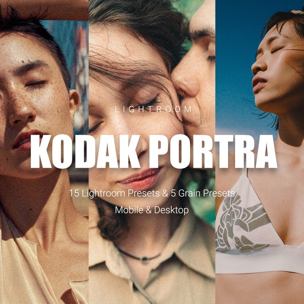 15 Kodak Portra Lightroom Presets - Lightroom Mobile and Desktop