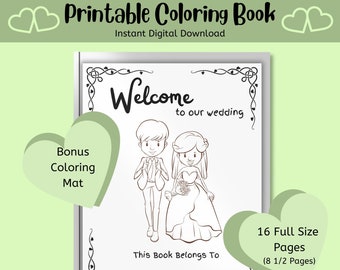 Kids Wedding Activities Coloring Book Wedding Activity Wedding Coloring Pages Kids Wedding Activity Mat Kids Wedding Coloring Pages,