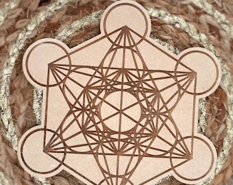 Metatron wooden plaque