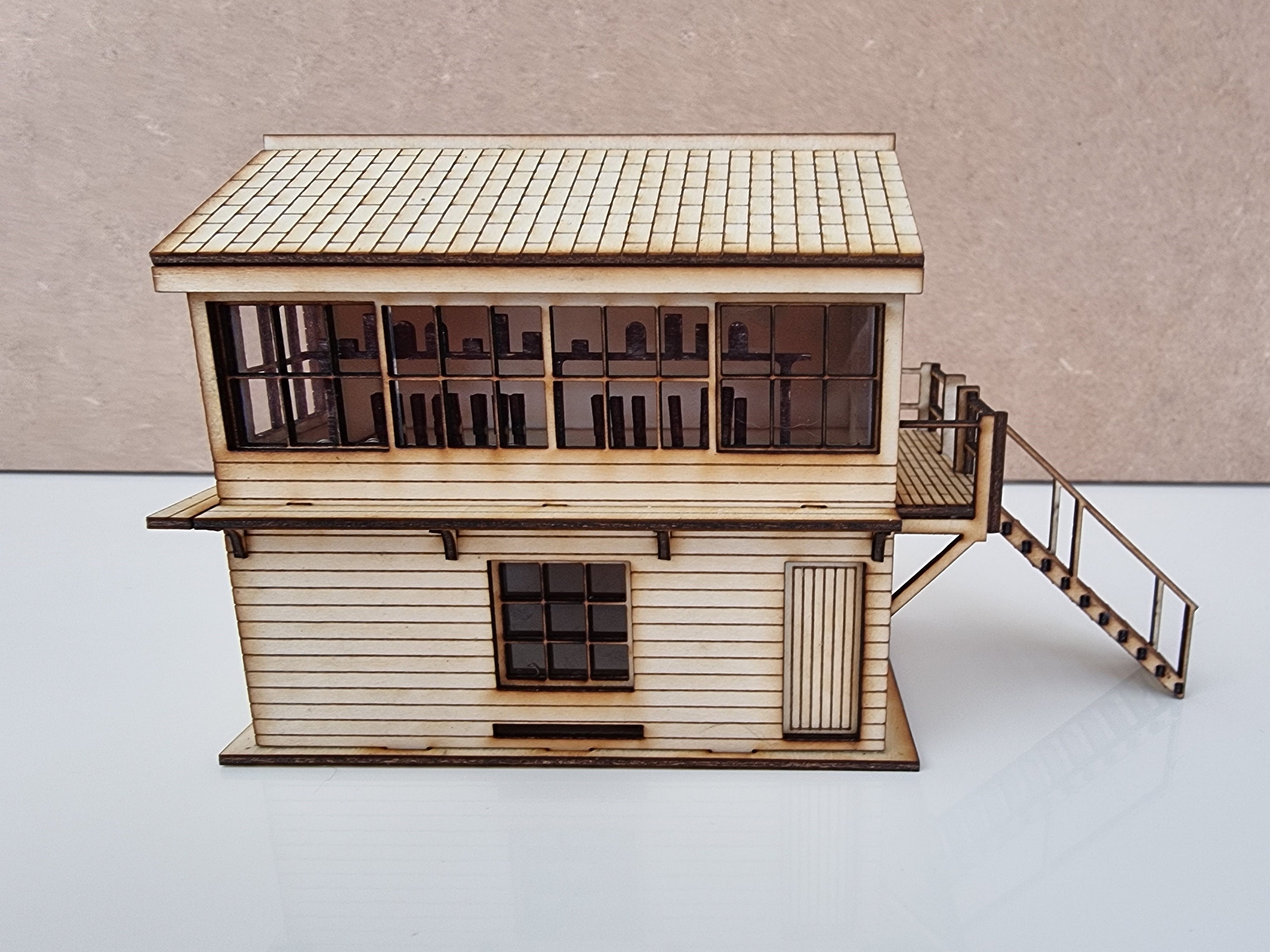 British Railways OO Scale NER Wood Lasercut Signal Box Kit. Etsy