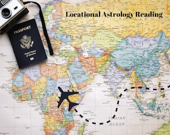 Astrocartography Reading, Relocation Astrology Reading, Astrology Relocation Report, Astrology Travel, Astrology Reading, Birth Chart Report