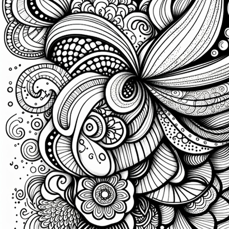 5 Abstract Adult & Kid Coloring Pages Abstract Coloring Pages Art ...