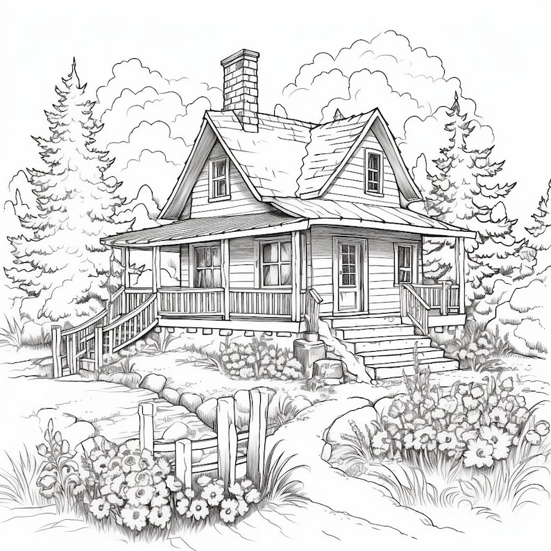Cabin in the Woods Coloring Pages Printable Downloadable Coloring ...