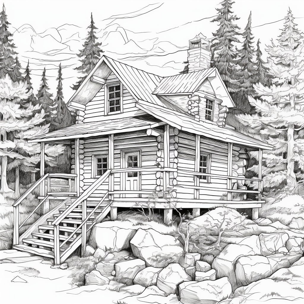 Cabin in the Woods Coloring Pages Printable Downloadable Coloring ...