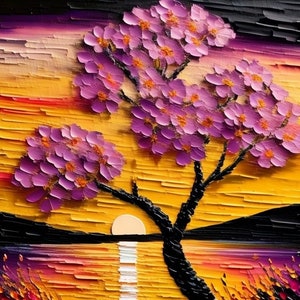 Pink Flowering Tree sticker