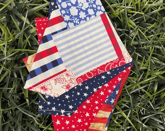 Bandana da collo a tema 4 luglio, patriottica, elegante, regalo perfetto
