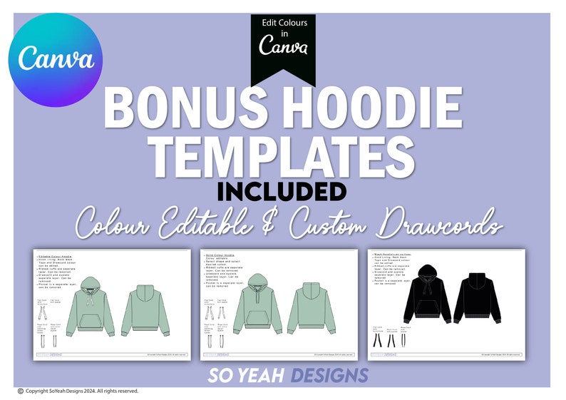 Canva Tech Pack Template Editable 10 Page | Free Sample Hoodie Fashion ...