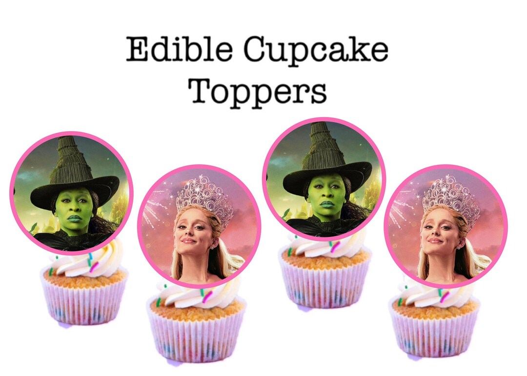 Wicked Cupcake Toppers , Wicked Edible Cupcake Toppers - Etsy