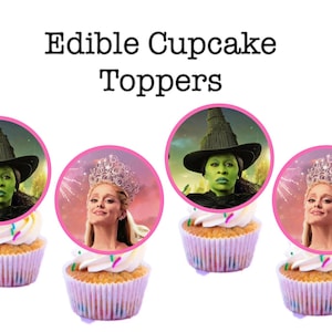 wicked cupcake toppers , wicked edible cupcake toppers