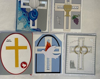 Catholic Sacramental Stationary Cards. Handmade. Ready for pleasant words.