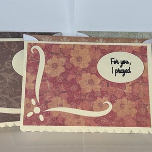 Cartões de nota de papelaria de rosário. Feitos à mão. Reze o rosário e envie para um amigo ou pronto para escrever palavras agradáveis. Pinte e reze.