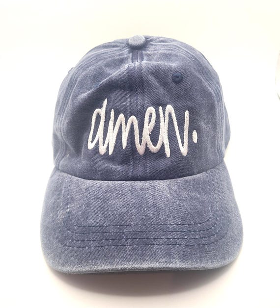 Embroidered Faith Cap, Christian Baseball Hat, Religious Gift, Adjustable Unisex Cap, Amen hat