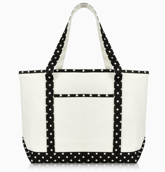 Personalized Embroidered Tote Bag, Custom Icon Tote, Choose Your Design, Cute Aesthetic Bag, Gift for Her, Custom Canvas Tote