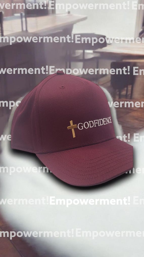 Embroidered Christian Baseball Cap: Godfidence Faith Hat