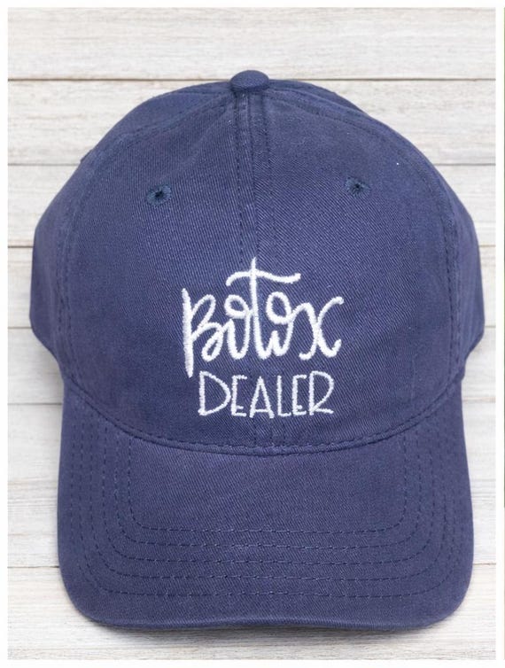 Botox Dealer Hat | Funny Esthetician | Med Spa Injector Nurse Gift | Embroidered Aesthetic Nurse Hat