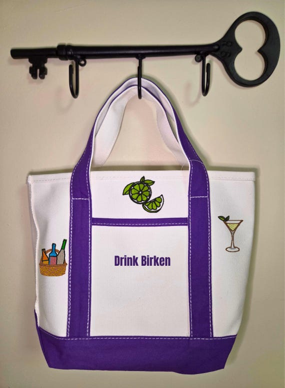 Small Personalized Embroidered Tote Bag, Custom Icon Tote, Choose Your Design, Cute Aesthetic Bag, Gift for Her, Custom Canvas Tote