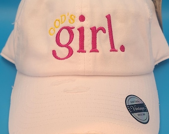 God’s Girl Christian Hat – Embroidered Faith Hat for Women – Bible Verse Inspired Cap