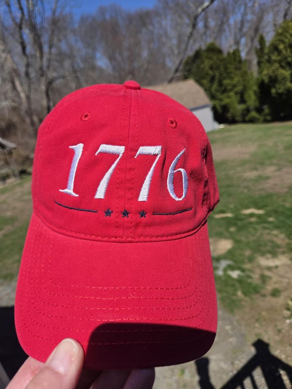 1776 Embroidered Hat | Let Freedom Ring Hat | Patriotic Baseball Cap | USA Embroidery Hat | Fourth of July Hat | America Trucker Hat