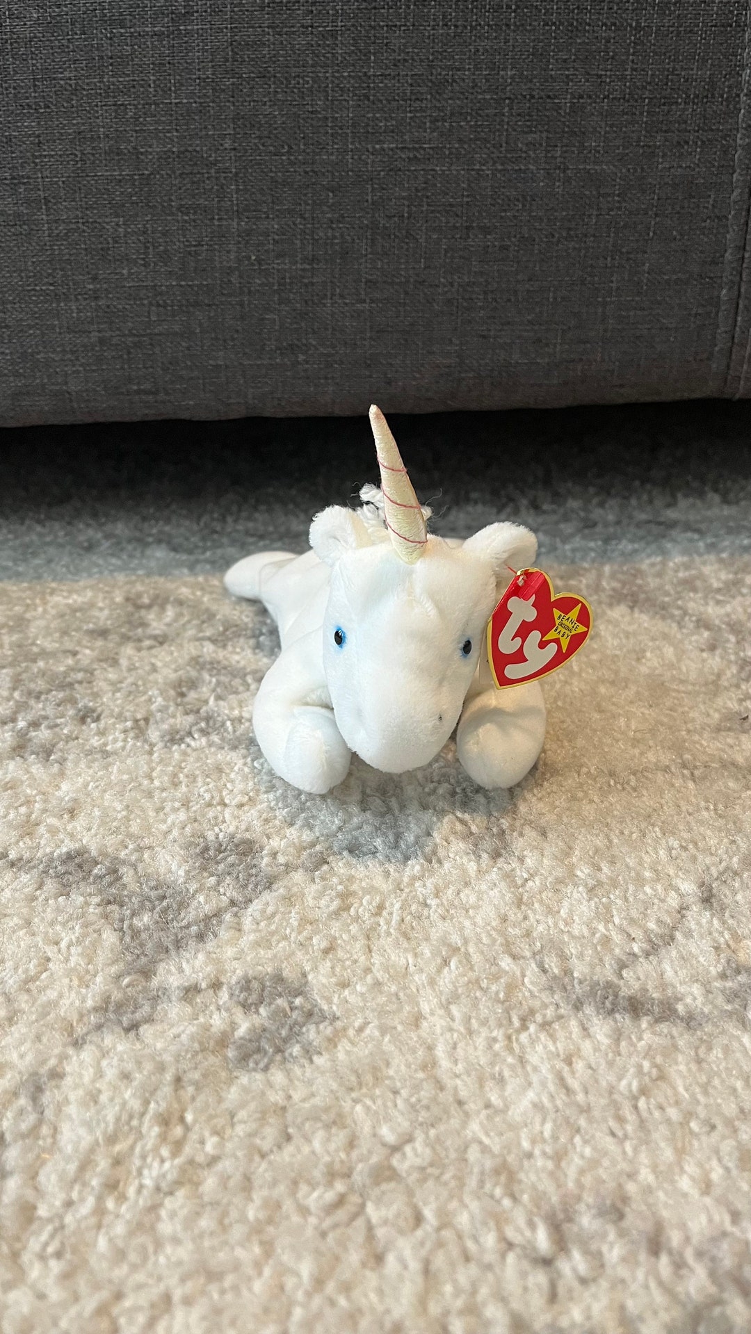 Ty mystic the Unicorn Beanie Baby RARE Etsy
