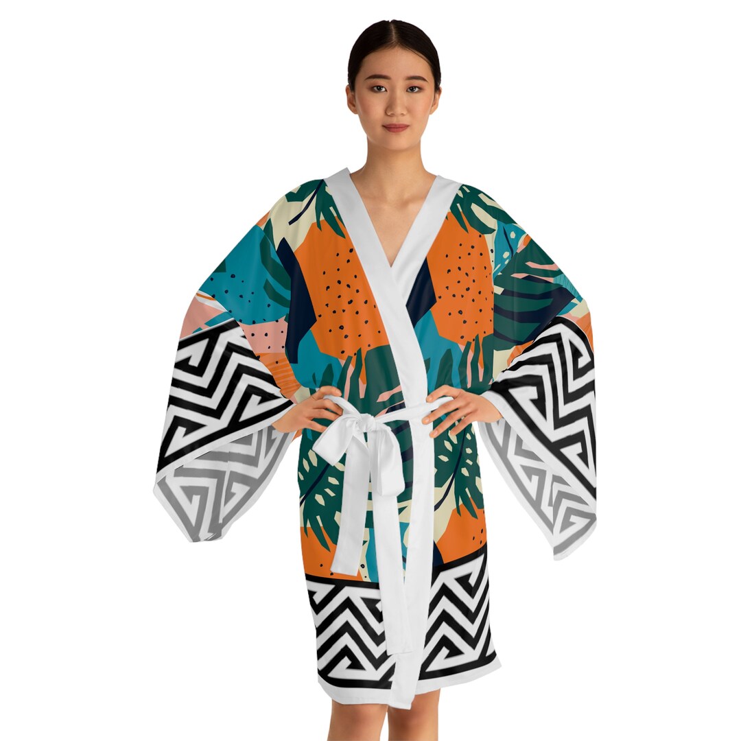 Luxurious Long Kimono Dressing Gown Japanese Robe for Women Etsy