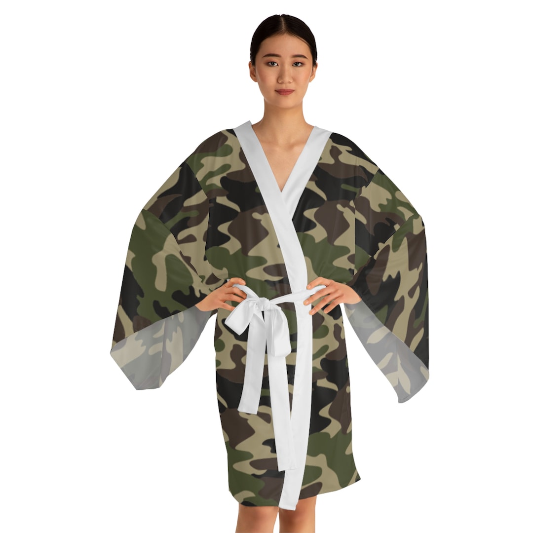 Luxurious Long Kimono Dressing Gown Japanese Robe for Women Etsy