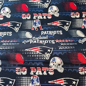 NFL Fabric, New England Patriots, 36” long cut, Fabric By The Yard
