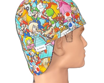 Nintendo Welding Beanie Hat Fun Reversible Cotton Welder Cap Character Theme Welding Hat Kids Cotton Hat Sizes