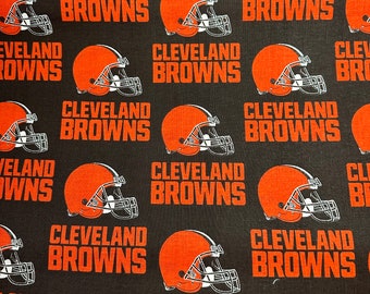 NFL Fabric, Cleveland Browns, Full Meter Length, Fabric By The Yard