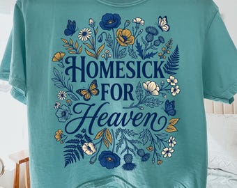 Homesick for Heaven PNG, Retro Jesus Shirt Design, Christian Shirt Sublimation, Trendy Religious Shirt PNG (Digital Download)