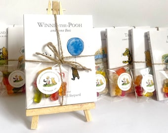 10+ Personalised Winnie the Pooh Party Favours, Book & Gummy Bears