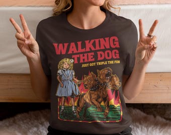 Walking The Dog Just Got Triple The Fun Cerberus T-Shirt